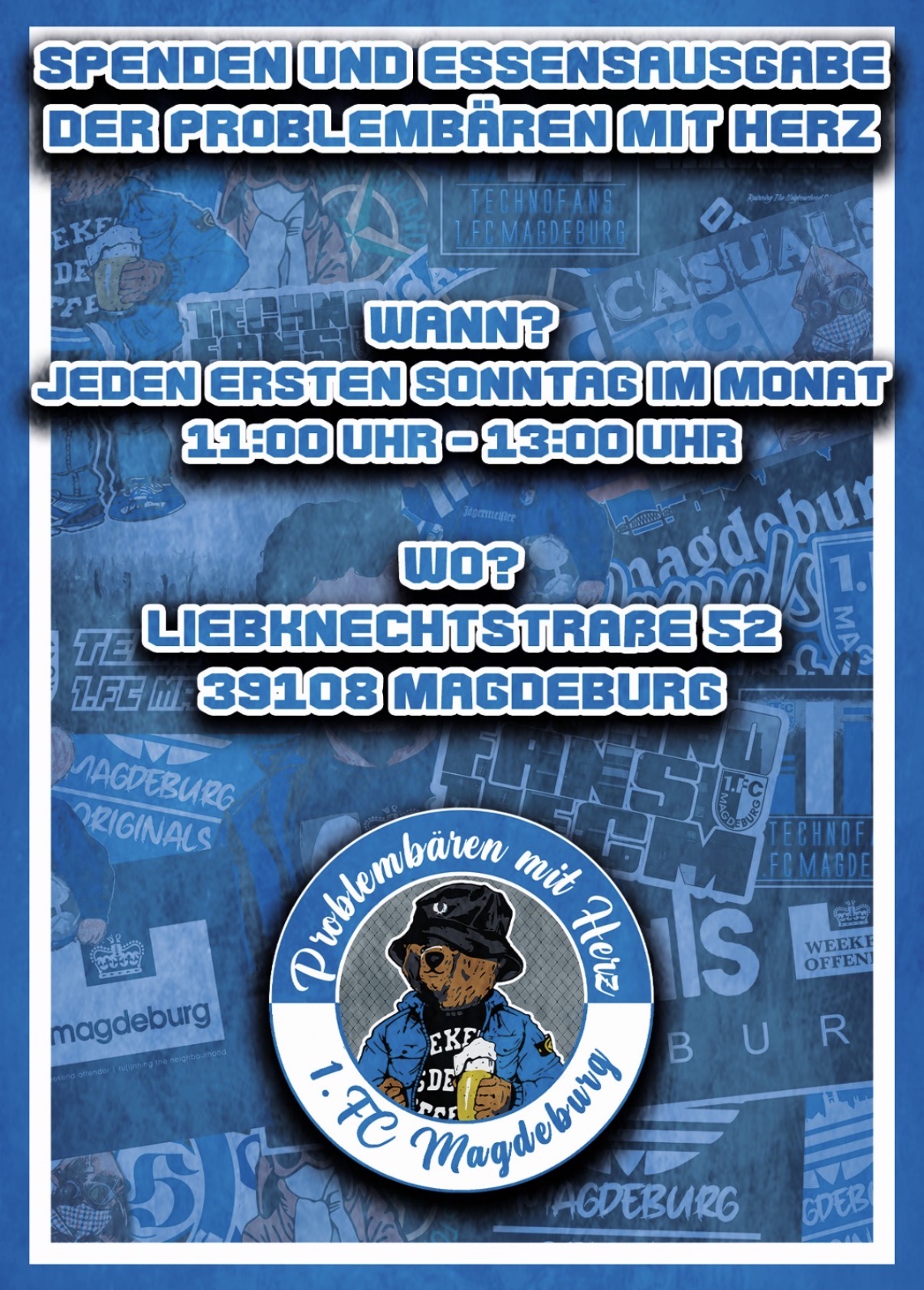 Plakat Essensausgabe